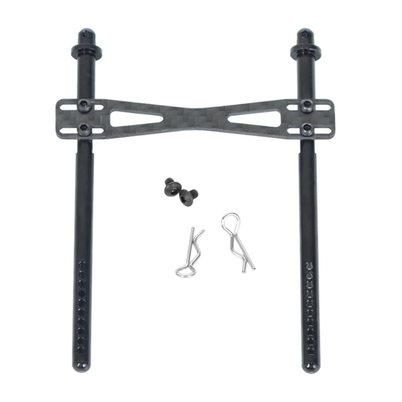 

Alloy Carbon Rear Body Post Mount with Clip for Axial SCX10 II 90046 RC Crawler