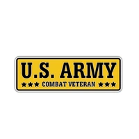 New Fashion Car Stickers US Army Combat Veteran Styling Decals Decals Bumper Bodywork Vinyl Car Interior KK155cm