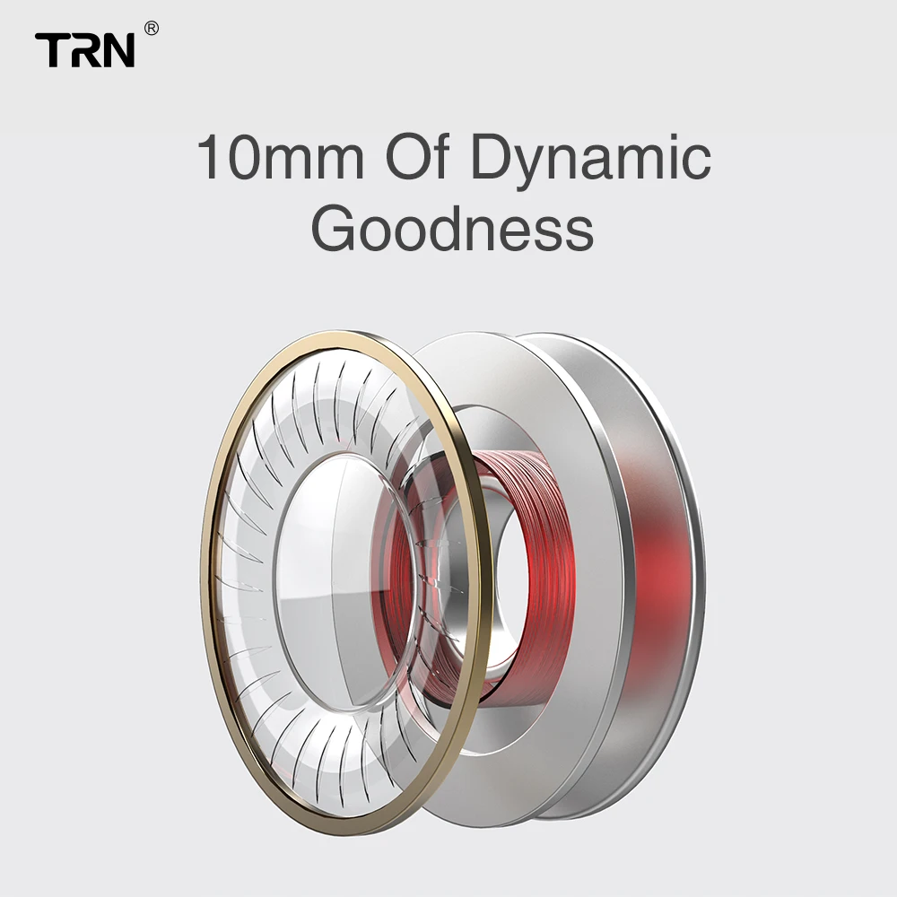 TRN ST1 наушники-вкладыши 1BA 1DD гибридные металлические IEM DJ HIFI мониторы для бега
