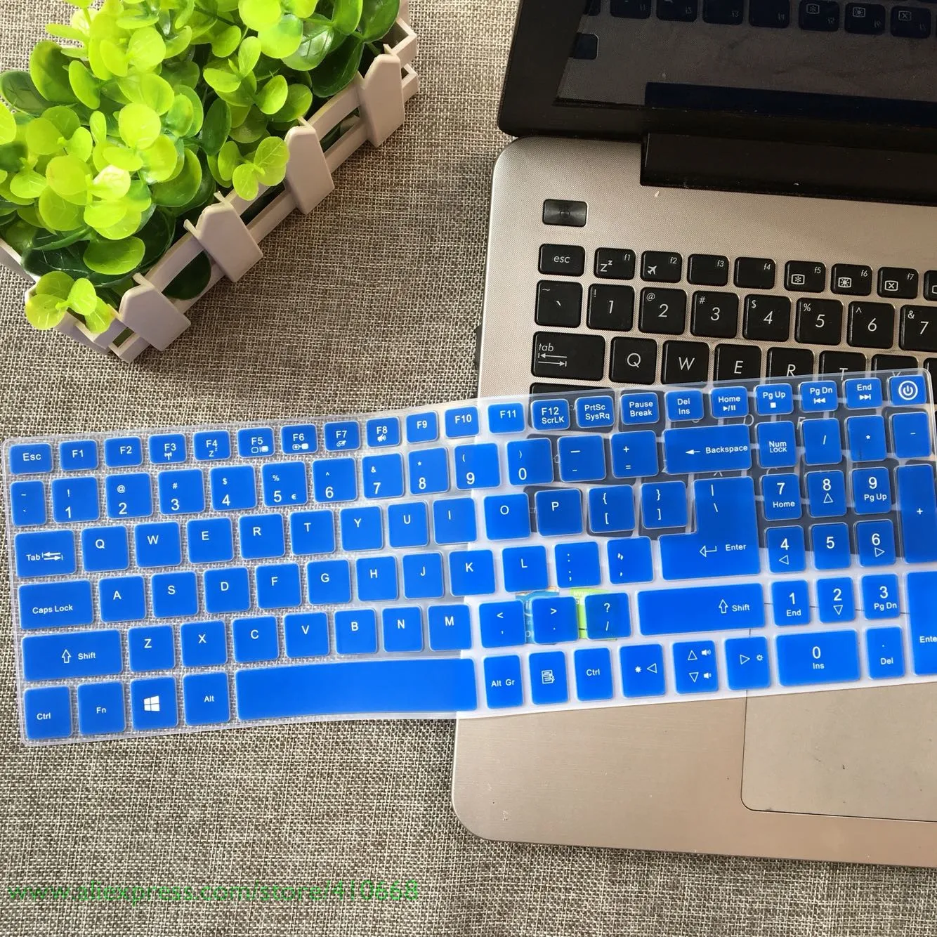 Blue 15,6 дюйма силиконовый чехол клавиатуры для acer Aspire 3 A315 51 53 51 г 53 г A315-51 A315-53G Ex2520 A315-21/31/32/51/53 A515 A615 - Цвет: Blue