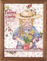 gg rabbit and fox with love cross stitch kit animal cotton thread love lock canvas stitching embroidery magazine flower friend