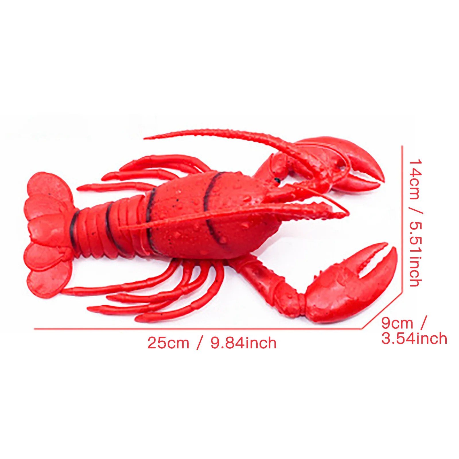 

Amazing Novelty Funny Simulation Silicone Lobster Toys Marine Animal Model Voice Toy Education Sensory Toys Props Decoration
