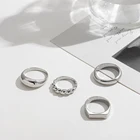 Минималистичные геометрические круглые металлические кольца серебряный Цветной Круг для женщин и мужчин, модные скрученные массивные кольца на палец, ювелирные изделия, подарки Вечерние