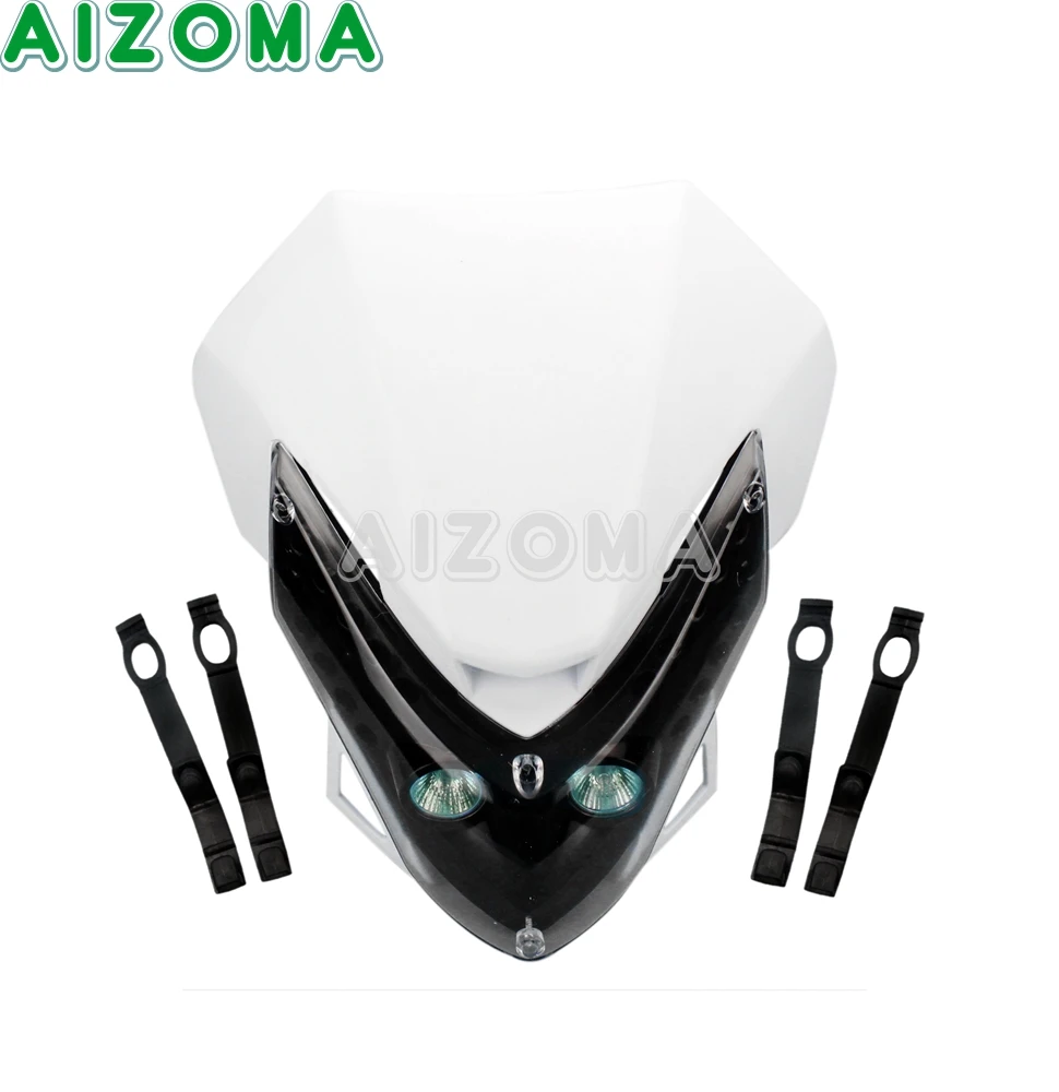 Фонарь для мотоцикла эндуро супермото H4 Головной фонарь маска Suzuki Honda Yamaha Kawasaki BMW |