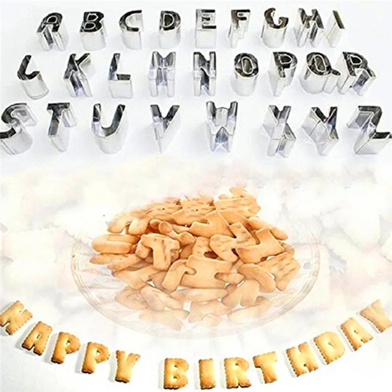 37 шт./компл. DIY Форма для украшения торта Алфавит буквы цифра помадка резак