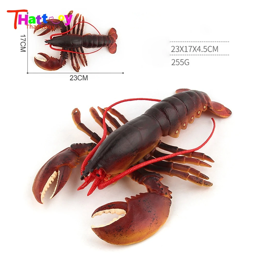 

Plastic Marine Animal Toys Model Simulation Solid Large Lobster Model Toy Sea Life Decoration Gifts