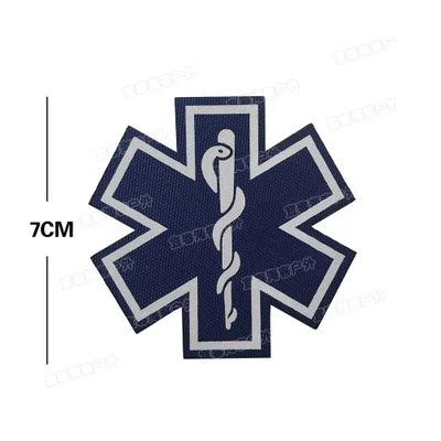 33 ИК Красный Крест фельдшер emt EMS армейский боевой медик патчи первой помощи Светоотражающие тактические медицинские аппликация со знаком значок - Цвет: 33