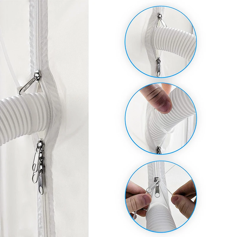 

2021NEW Mobile Air Conditioner Sealing Cloth Zipper Screen Door Seal Window Sliding Door Seal Baffle