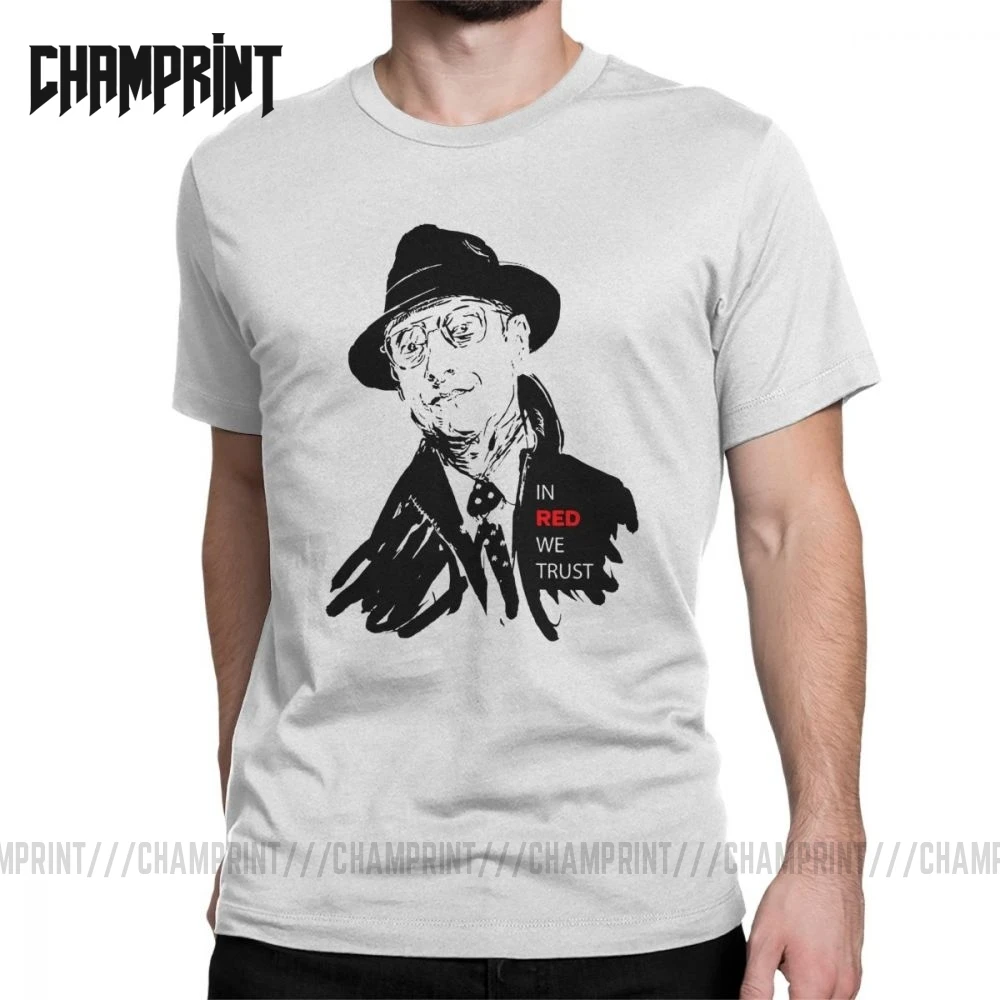 Новинка красные футболки с черным списком Мужская хлопковая футболка Reddington Raymond