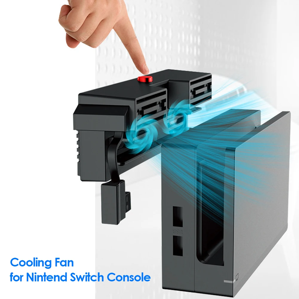

New for Nintendo Switch NS Nintend Switch 5000RPM Cooling Fan 2 Fans External USB Power Super Turbo Temperature Cooler Fan