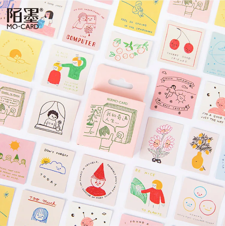 

46 шт./коркорт. Мини милые наклейки My adventure life Decor Скрапбукинг материал Канцтовары «сделай сам» дневник альбом эстетические наклейки