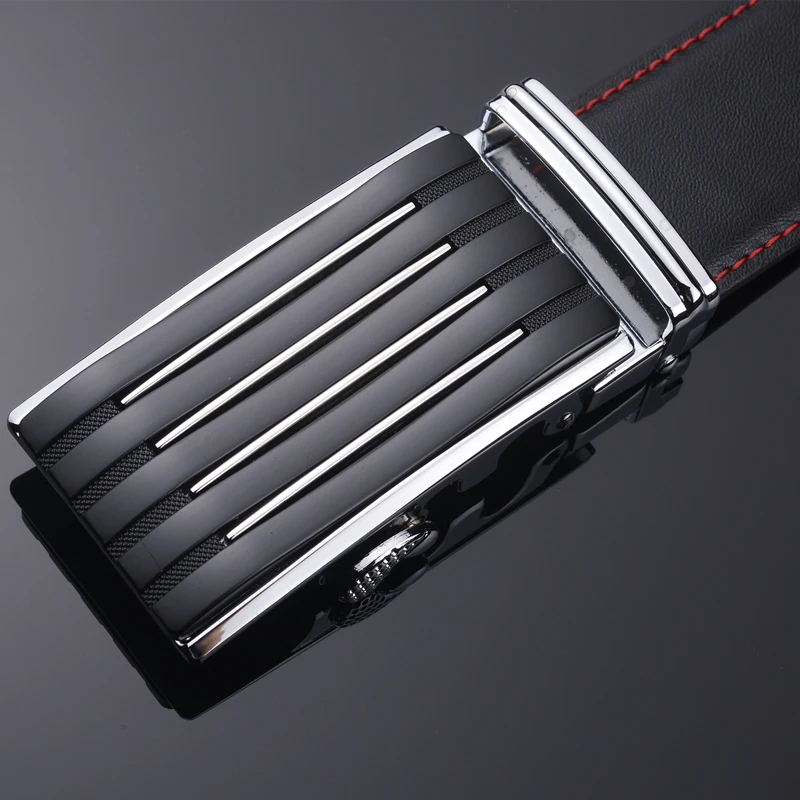 Мужской ремень из натуральной воловьей кожи с автоматической пряжкой 3 5 см |