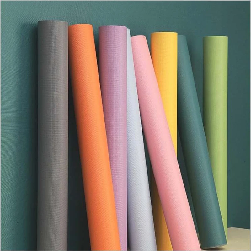 

Однотонные виниловые самоклеящиеся обои, водонепроницаемые контактные обои, настенная наклейка, домашний декор, пленка в рулоне