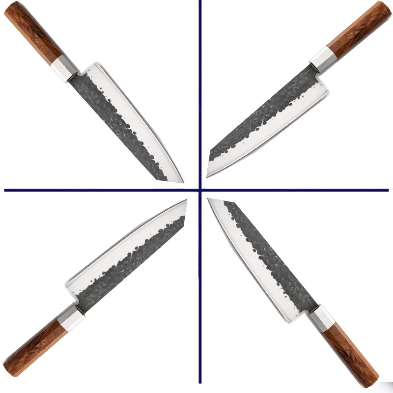 Нож шеф повара ручной работы японский Kiritsuke кухонные ножи из нержавеющей стали