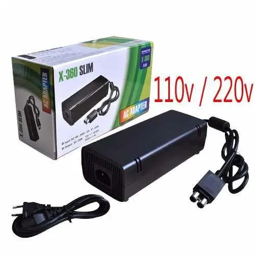 

New Black Power Adapter For Xbox 360 Slim Game Console EU US Optinal