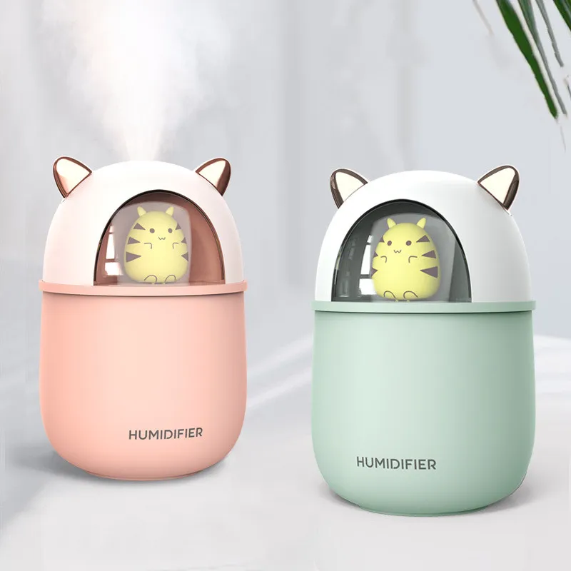USB увлажнитель 300 мл милый питомец Ультразвуковой Холодный Туман Арома воздушный