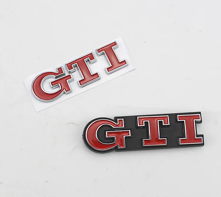 Для Volkswagen Polo, Golf 6 7 GTI Автомобильный логотип Volkswagen GTI наклейки на бампер крутой багажник стандартные автомобильные Логотипы