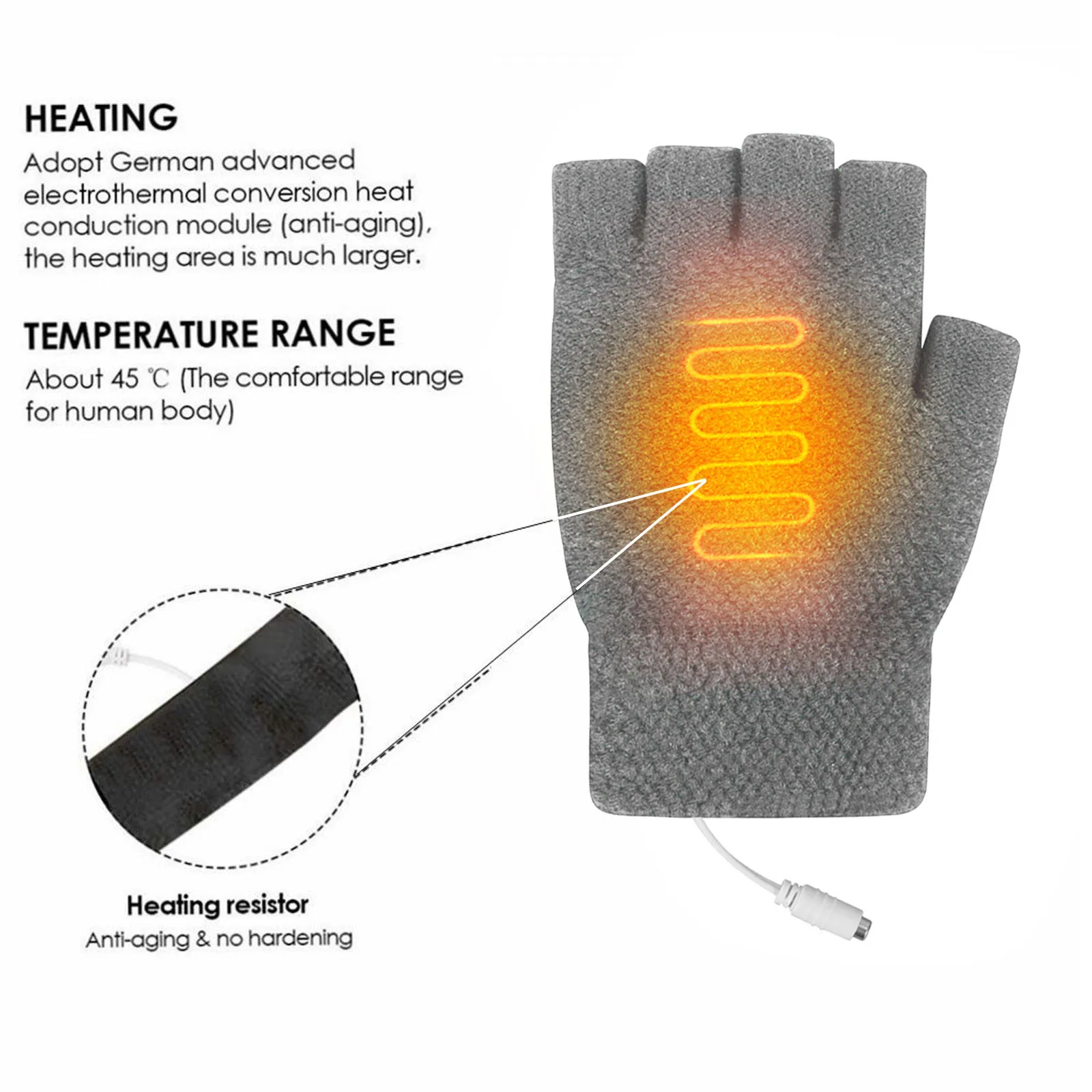 

Electric Heated Gloves Outdoor Winter Warmer Leather Rechargeable Li-ion Battery Cycling Bicycle Gloves November 25th Gloves