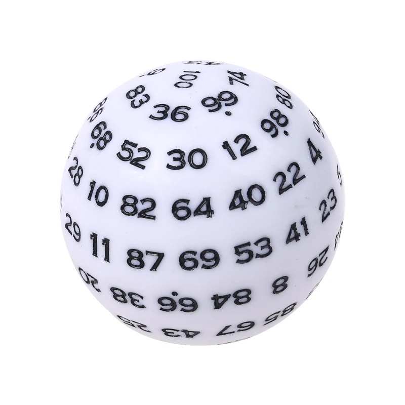 100 Sided Polyhedral Dice D100 Multi Acrylic Dices for Table Board Game | Спорт и развлечения