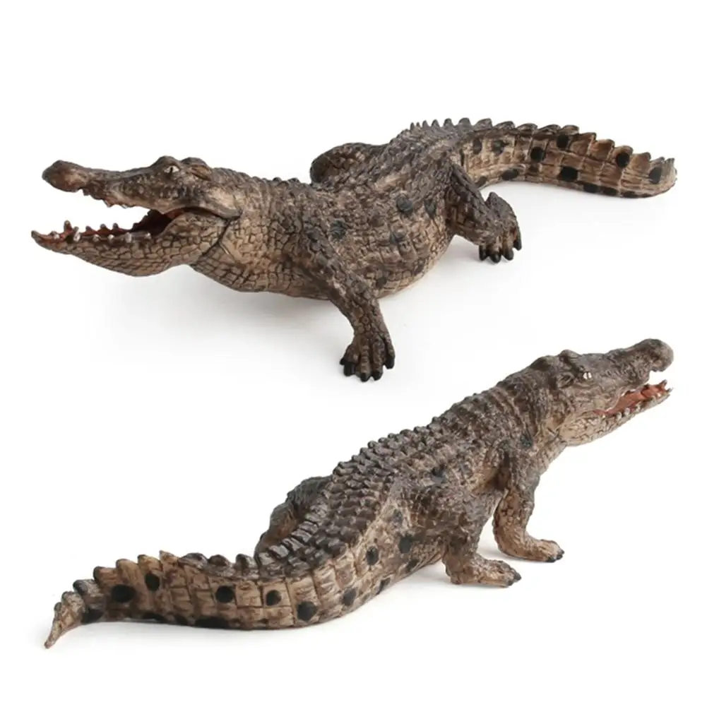 

7.2inch Simulation Crocodile Figurine Animal Action Figure Toys Plastic Wild Life Model Educational Figurine Gift Home Decor