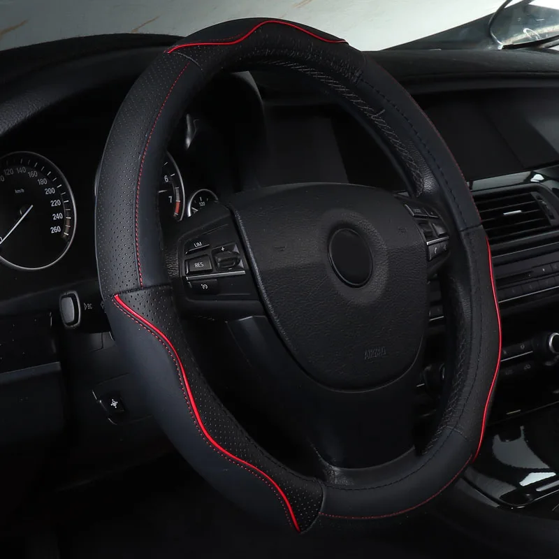 Чехол рулевого колеса автомобиля универсальные автомобильные чехлы для Fiat 500 124