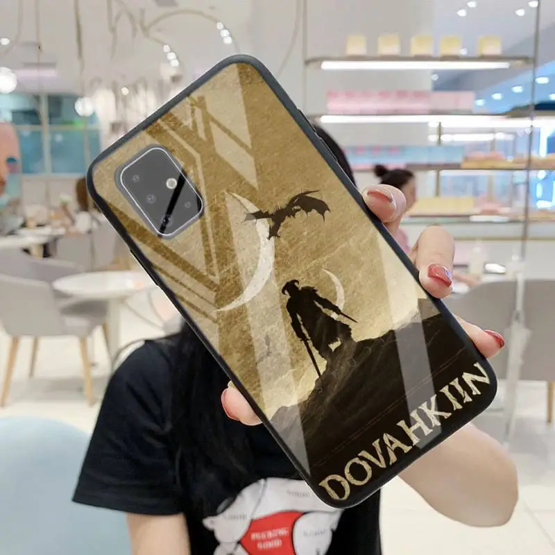 

The Elder Scrolls V Skyrim Phone Case For Samsung S6 7 Edge Plus 8 9 10 Plus Note8 9 10pro 10E S20 Plus Ultra A7 Tempered Glass