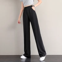 women straight pants wide leg high waist full length sweatpants korean style streetwear loose oversize famale casual trousers