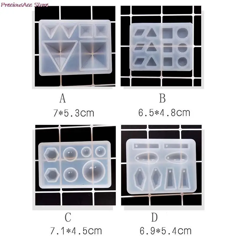 

4 стиля Diy силиконовая подвеска Ювелирная форма Изготовление ювелирных изделий кулон Смола Литье Плесень инструмент 1 шт