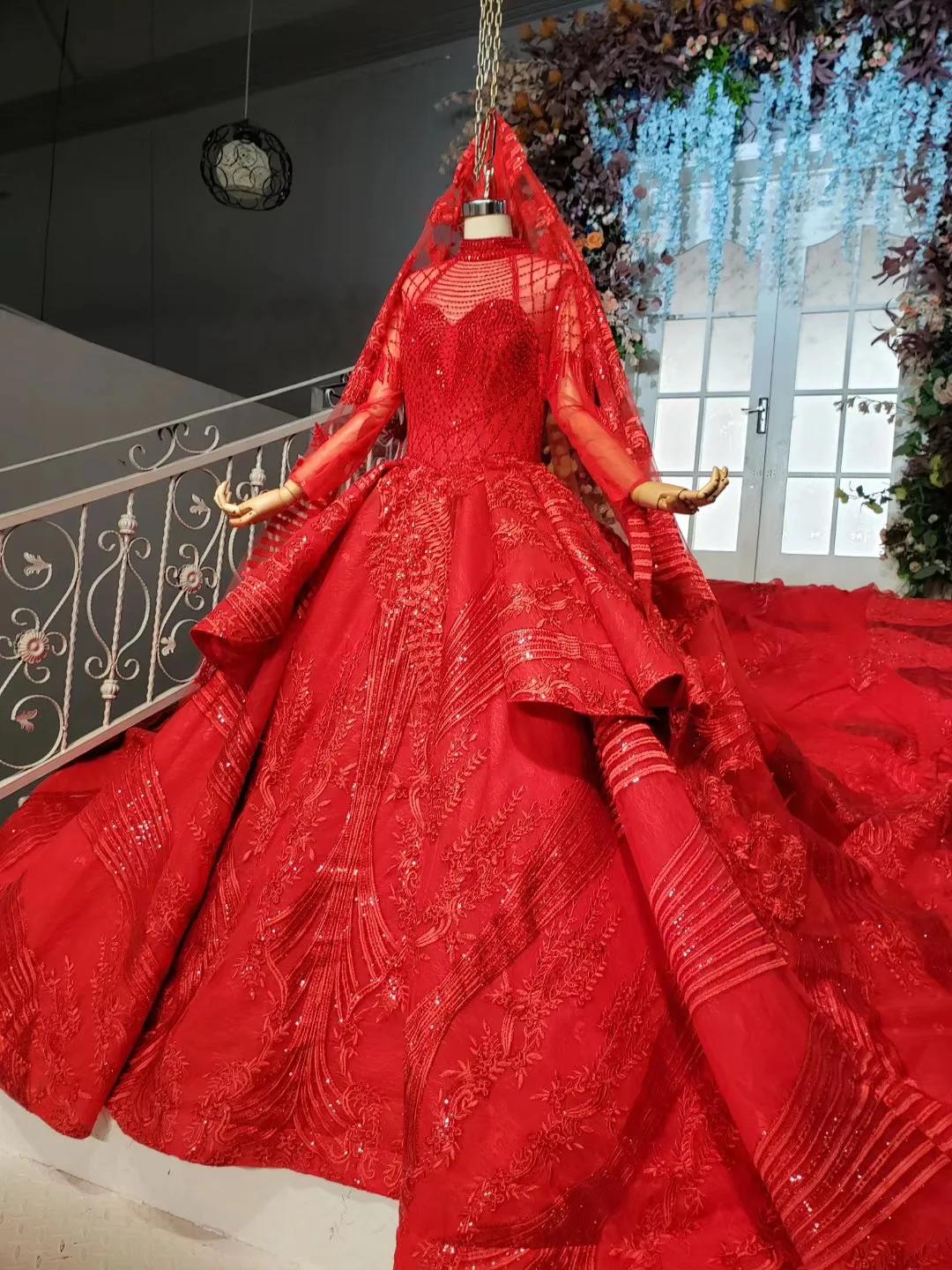 Красное бальное платье Quinceanera роскошное Атласное Пышное Платье с изысканной