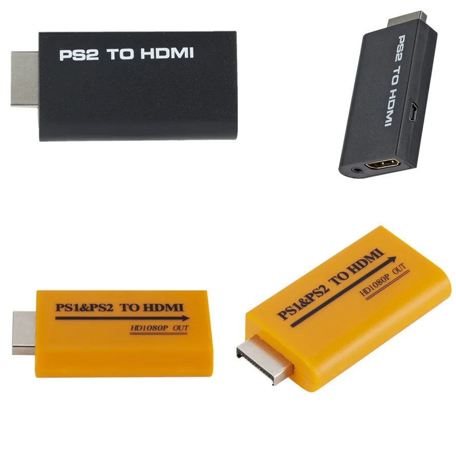 For PS2/PS1 to HDMI-compatible Adapter Converter Up to1080p Output Monitor Projector Convert Audio/video Game Plug and Play |