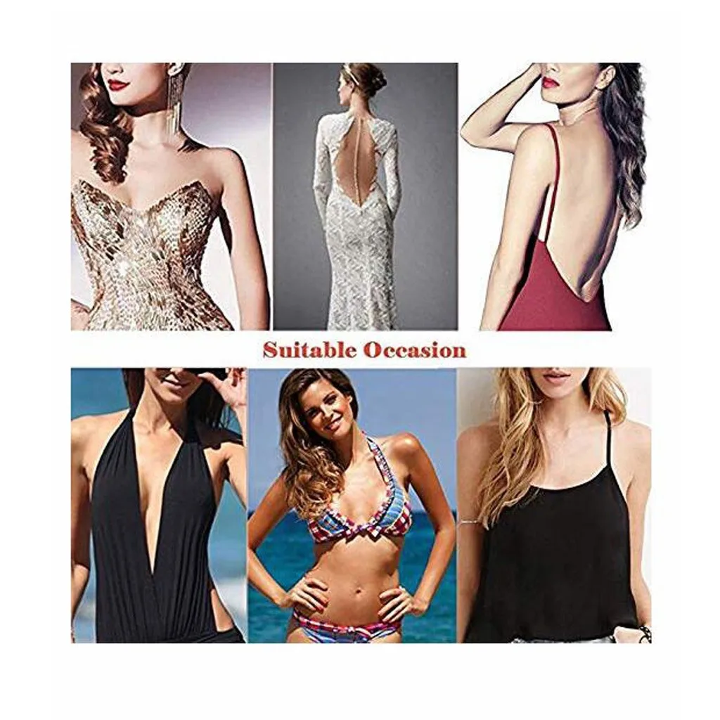 Клейкие вставки для бюстгальтера 10 крат многоразовые силиконовые невидимая