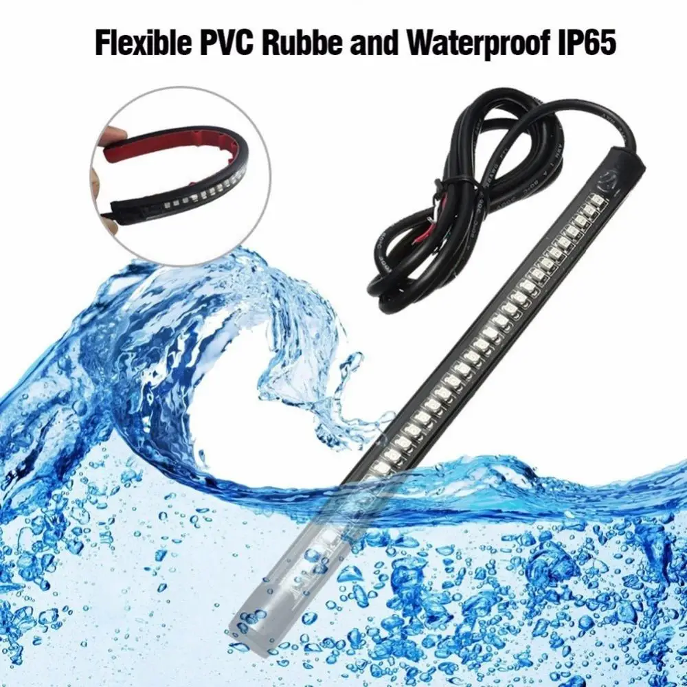 

85% Hot Sales!!! Universal Motorcycle LED Rear Tail Brake Stop Turn Signal Strip Light Lamp Bar