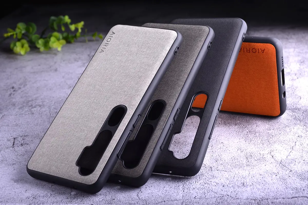 Текстильный чехол для Xiaomi mi note 10 pro, Жесткий ПК+ Мягкий ТПУ+ текстильный кожаный чехол, чехлы для mi note 10 pro