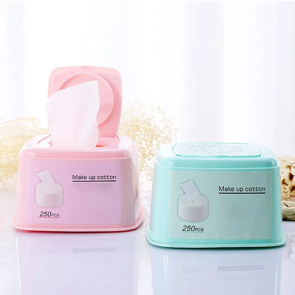 

250pcs Cosmetic Cotton Pads Makeup Remover Silk Thin Cozy Soft Cotton Facial Clean Pads Nail Wipes Not Drop Debris Makeup Tools