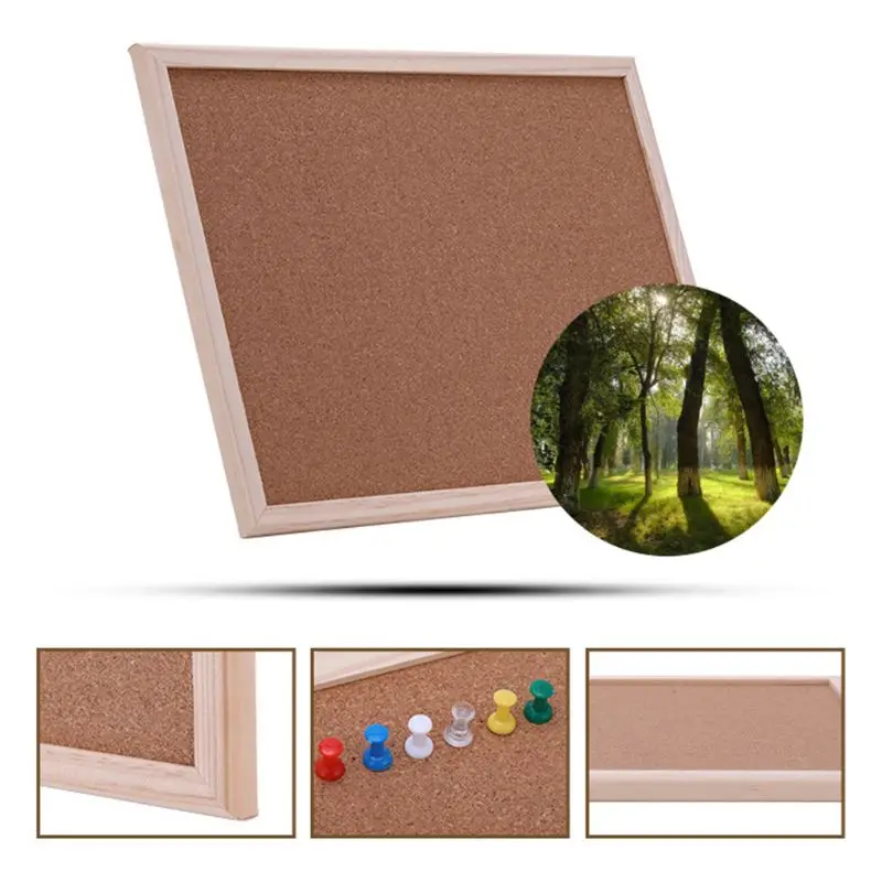 40x60 см пробковая доска для рисования деревянная рамка белые доски дома или офиса