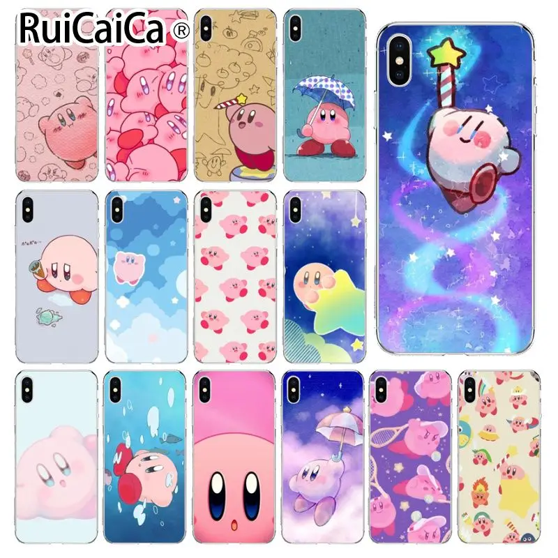 Ruicaica Game Kirby Series Coque Shell Phone Case for iPhone 5 5Sx 6 7 7plus 8 8Plus X XS MAX XR | Мобильные телефоны и