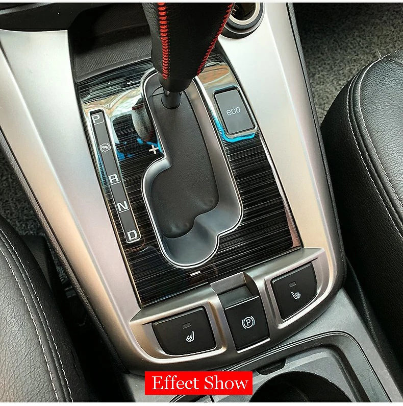 FOR Chevrolet 2011~ Captiva LHD Interior Gear Shift Panel Frame Cover Sticker Trim Decorative Auto Parts Car Styling