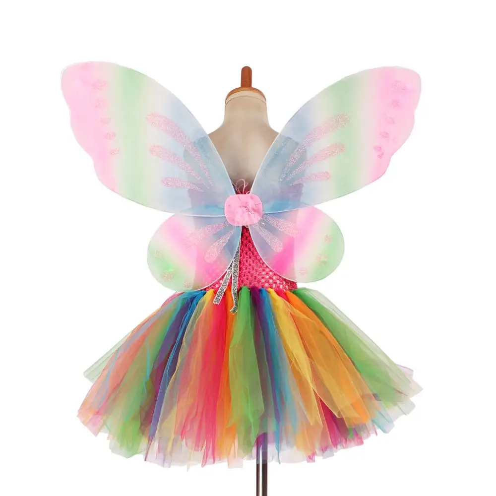 Бальное платье для девочек с крыльями бабочки на Рождество |