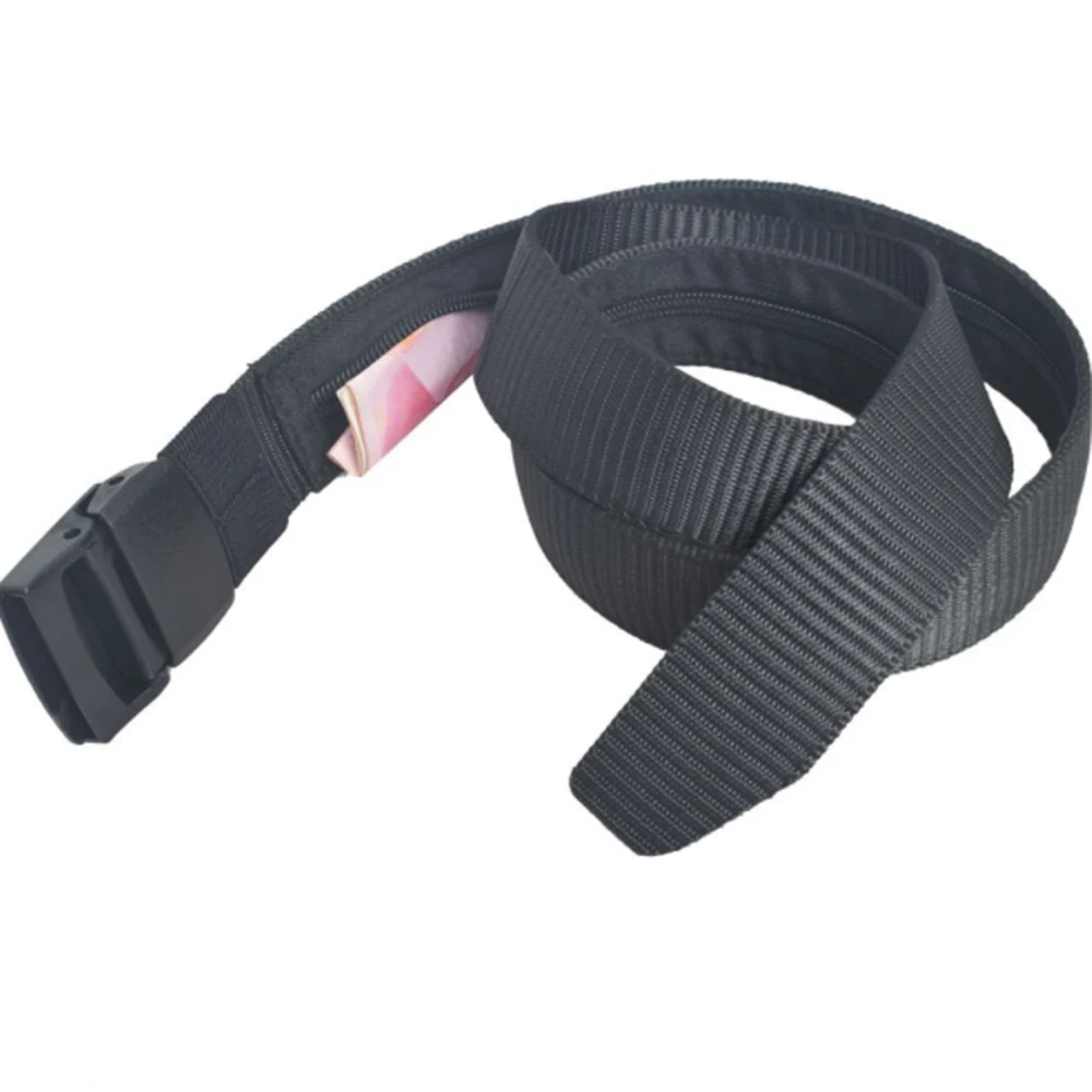 

Portable Hidden Zippered Security Pocket Money Strap Travel Conceals Cash Anti Theft Hiding Belt Wallet Waist Pack Secret Pouch