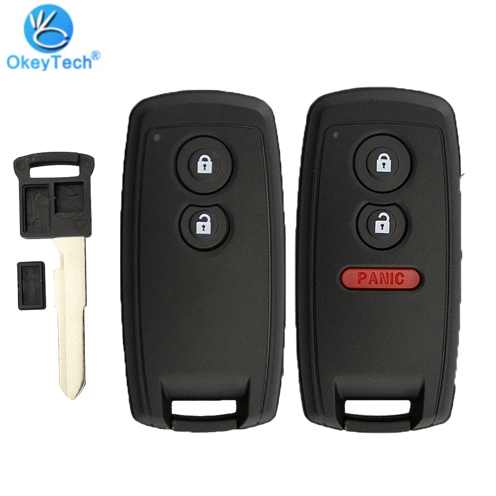 

OkeyTech 2/3 Buttons Remote Key Shell Keyless Entry Auto Car Key Cover Case Fob For Suzuki SX4 Grand Vitara Swift Insert Blade