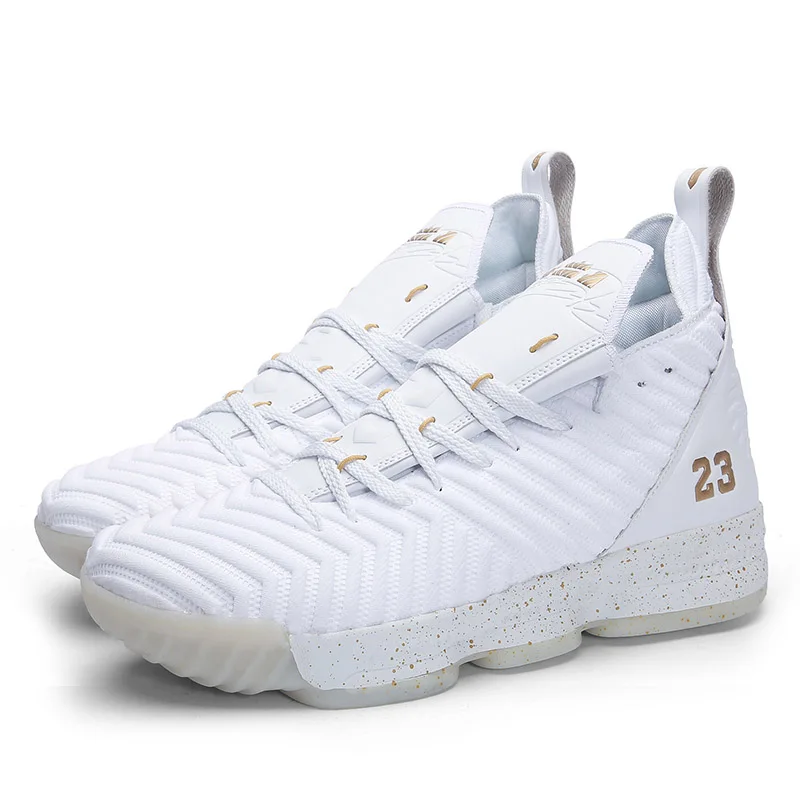 white and gold 01 Парные баскетбольные кроссовки Jordan мужские баскетбольные кроссовки Lebron амортизирующие кроссовки James Уличная обувь унисекс 21 цвет на выбор - Цвет: white and gold 01