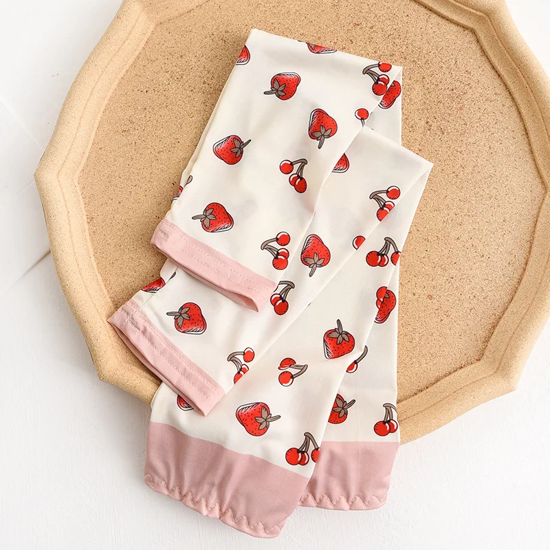 

2020 new Ice Silk Outdoor Sun Protection Sleeve Cute Lovely Printed Girls Boyes Arm Sleeve Women Fruit Sun screen Arm Warmers