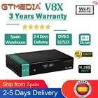 Receptor de televiso por satlite a Quente gtmedia V8X DVB-ss2s2x Full HD h.265 built-in WiFi upgrade form gtmedia V7 S2X FTA decodificador com WiFi