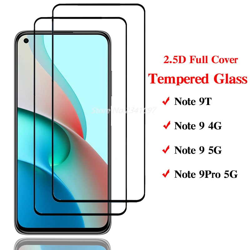 

Защитное стекло для Xiaomi Redmi Note 9t, Note 9 Pro, 9 Pro, 9t, 5G, 2 шт.