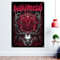 babymetal death metal artist poster wallpaper vintage rock band music banners bloody disgusting tattoos art flag wall decoration