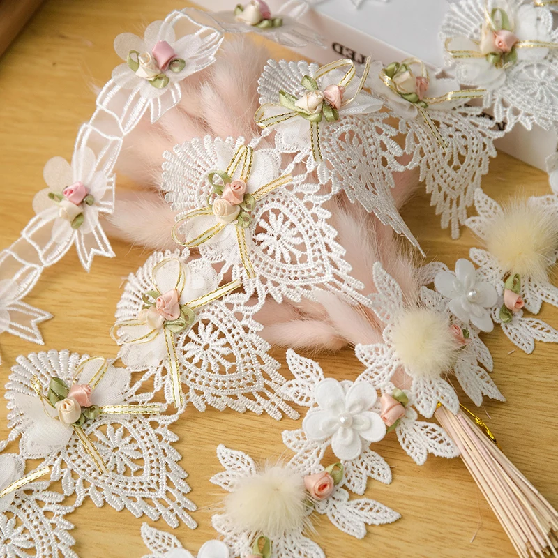 Кружевной лентой для свадьбы украшения на платье сумка DIY Швейные аксессуары