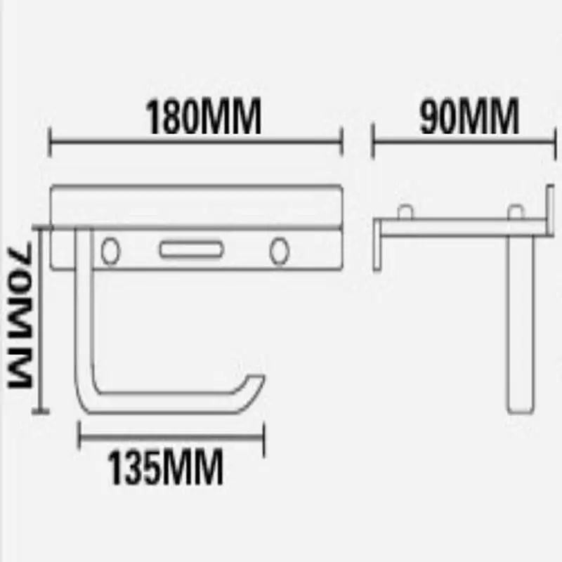 Серебряный держатель для туалетной бумаги из нержавеющей стали вешалка