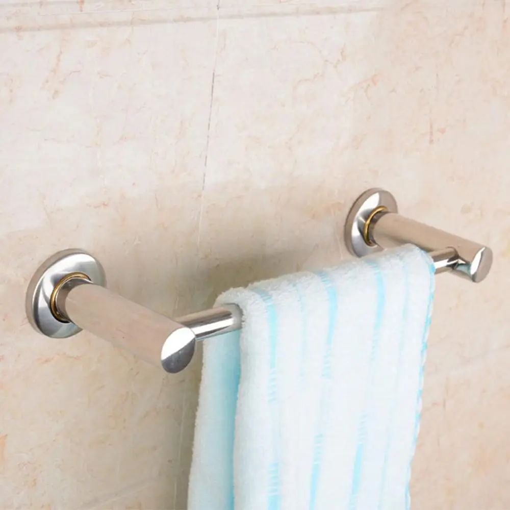 Hanger Stainless Steel Single Pole Towel Rack Kitchen Bathroom Hotel Organiser | Обустройство дома