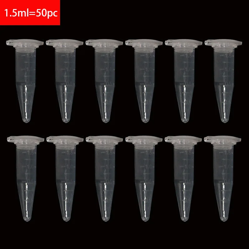 Прозрачная пластиковая Пробирка для центрифуги 50 шт. контейнер Крышка