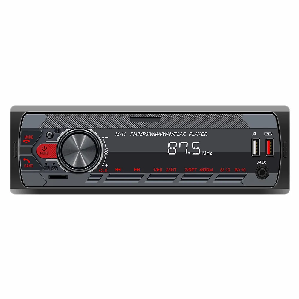 Автомагнитола стерео MP3-плеер 1 DIN автомобильное M11 один Bluetooth AUX вход в приборную